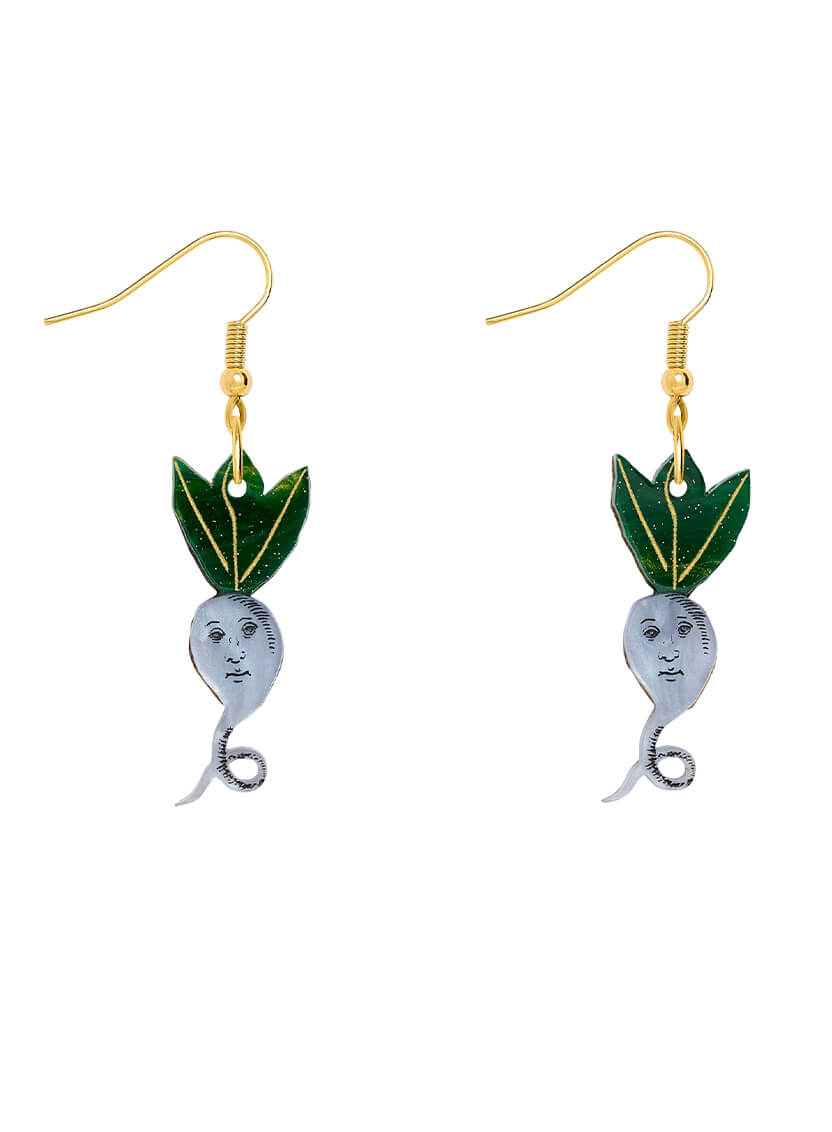 Tiny Turnip Earrings