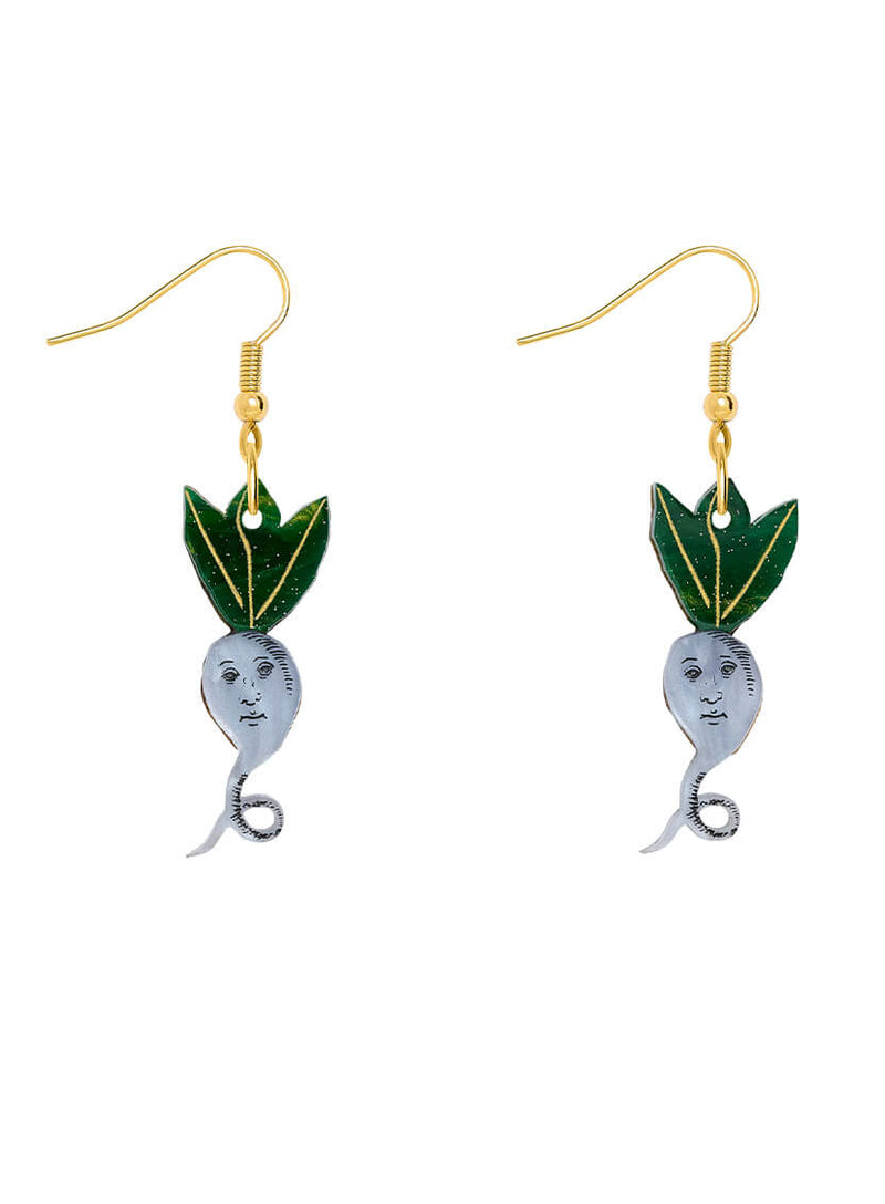 Tiny Turnip Earrings