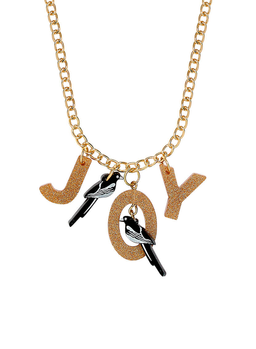 Two for Joy Magpie Bird Necklace