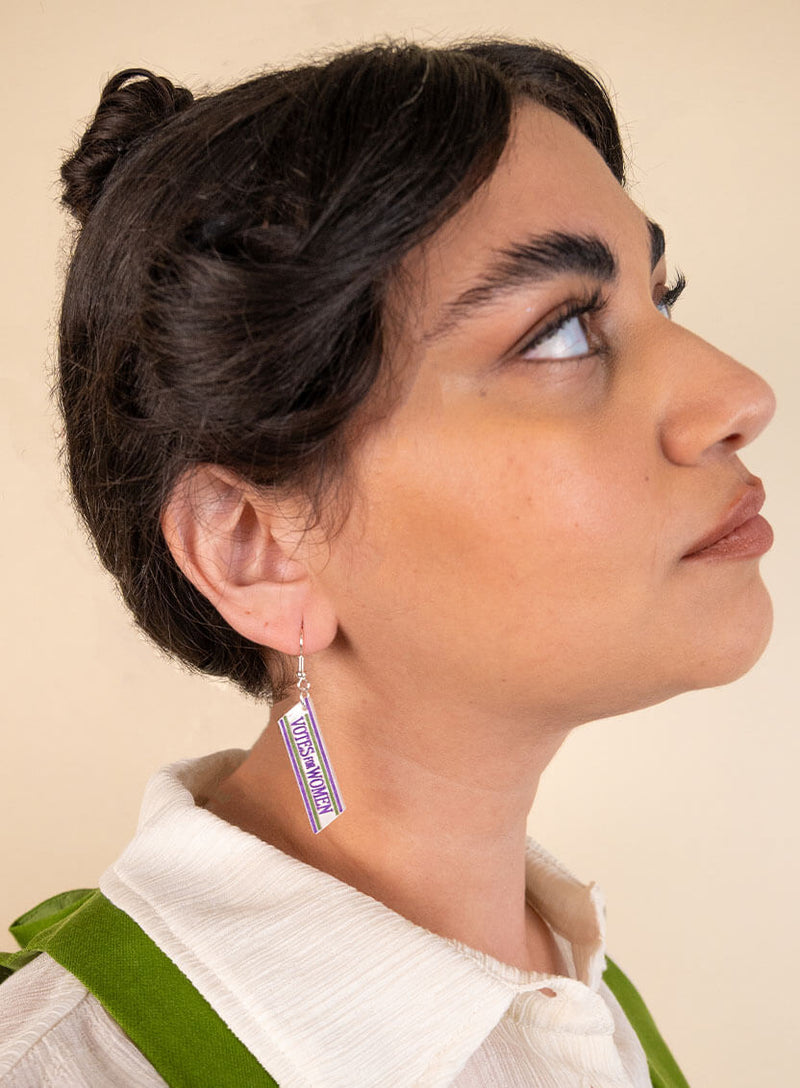 Votes For Women Sash Earrings