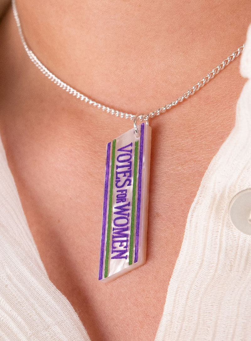 Votes For Women Sash Pendant