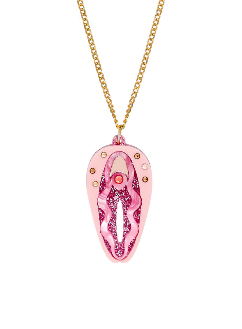 Vulva Necklace - Pink
