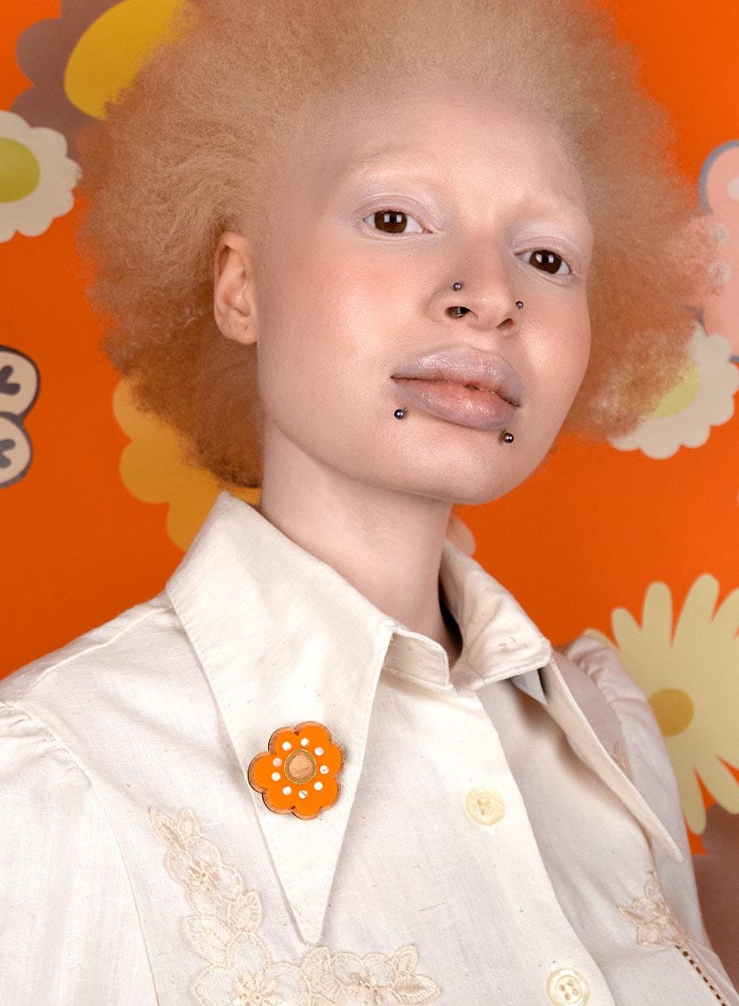 Tatty Devine Wallpaper Flower Brooch