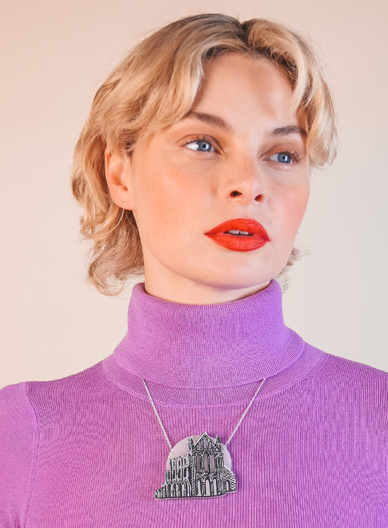 Whitby Abbey Necklace - Glow in the Dark