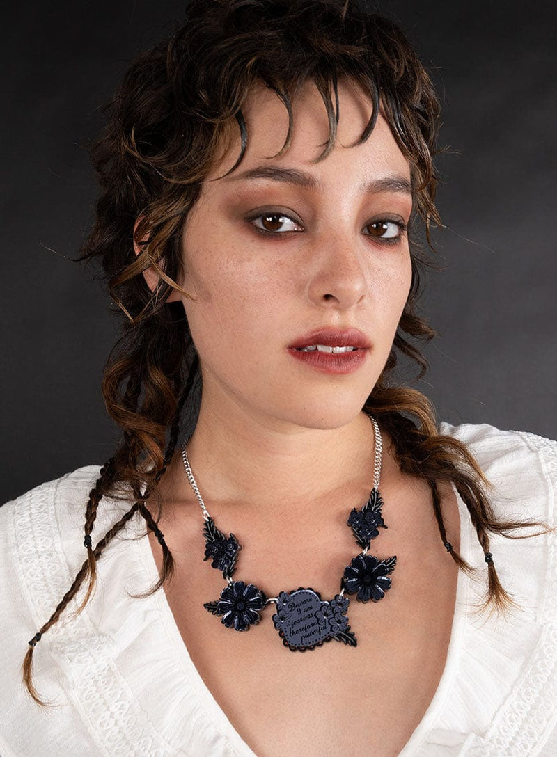 Tatty Devine Whitby Jet Cameo Link Necklace