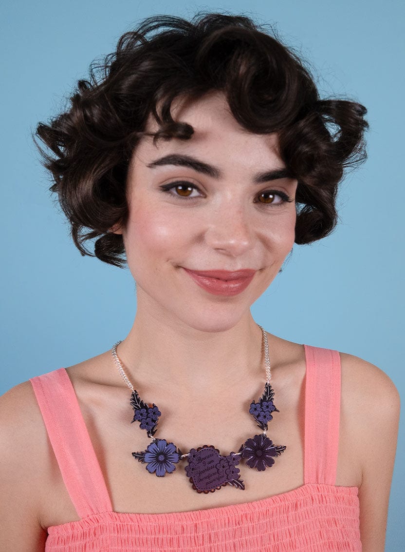 Tatty Devine Whitby Jet Cameo Link Necklace