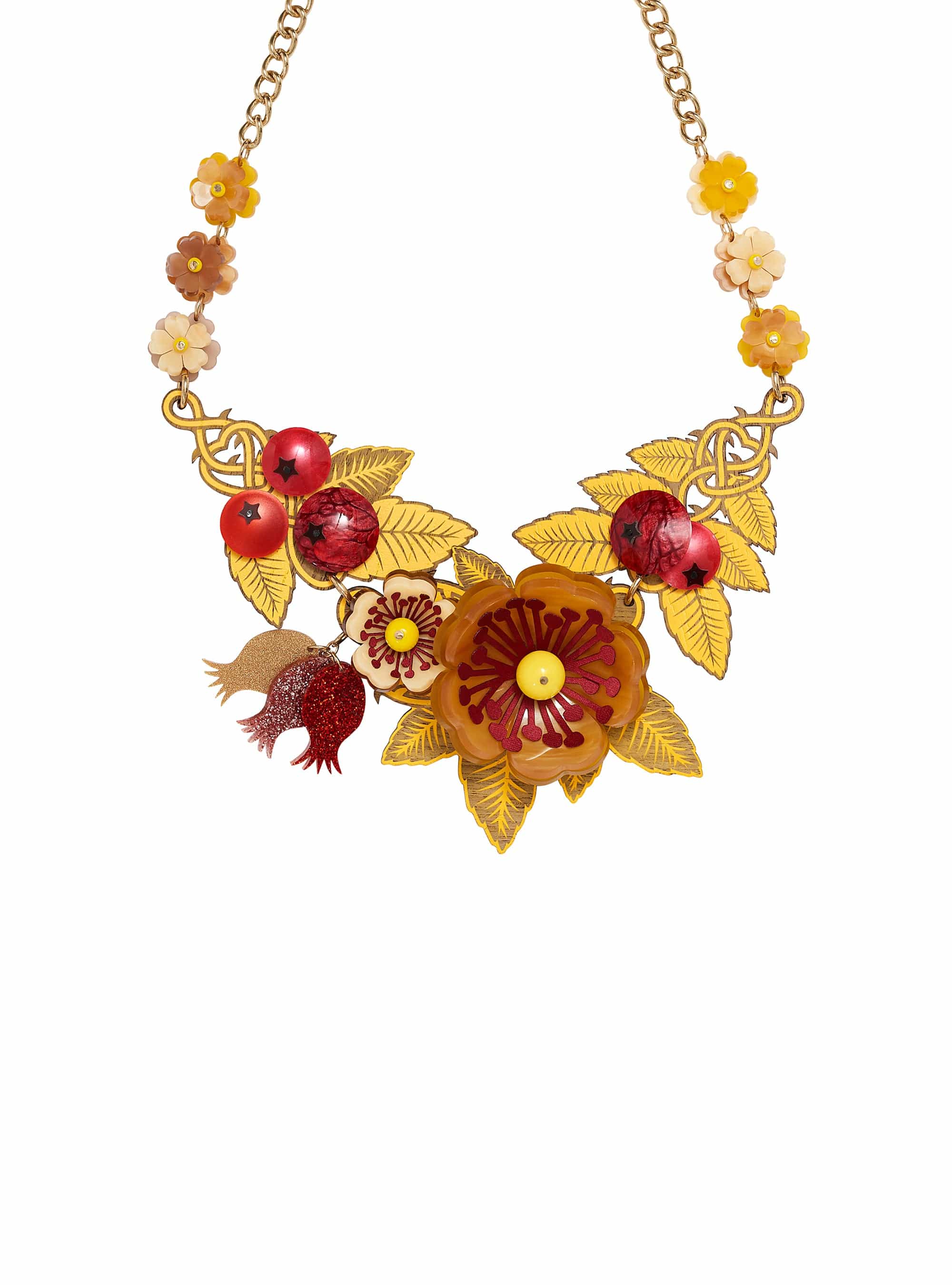 Tatty Devine Wild Rosehip Statement Necklace