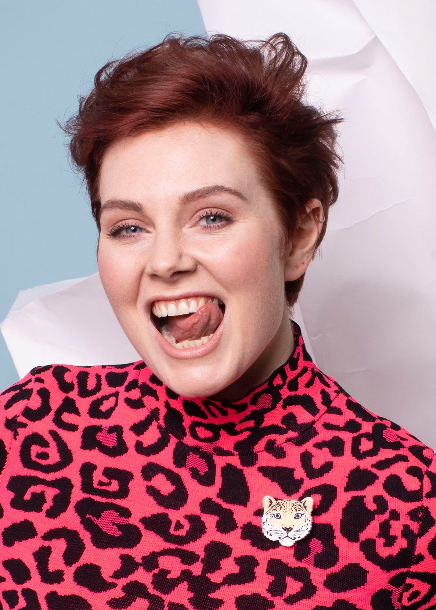 Tatty Devine Wild Snow Leopard Brooch