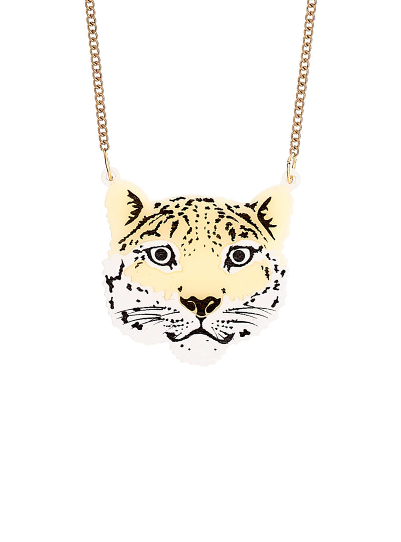 Tatty Devine Wild Snow Leopard Necklace