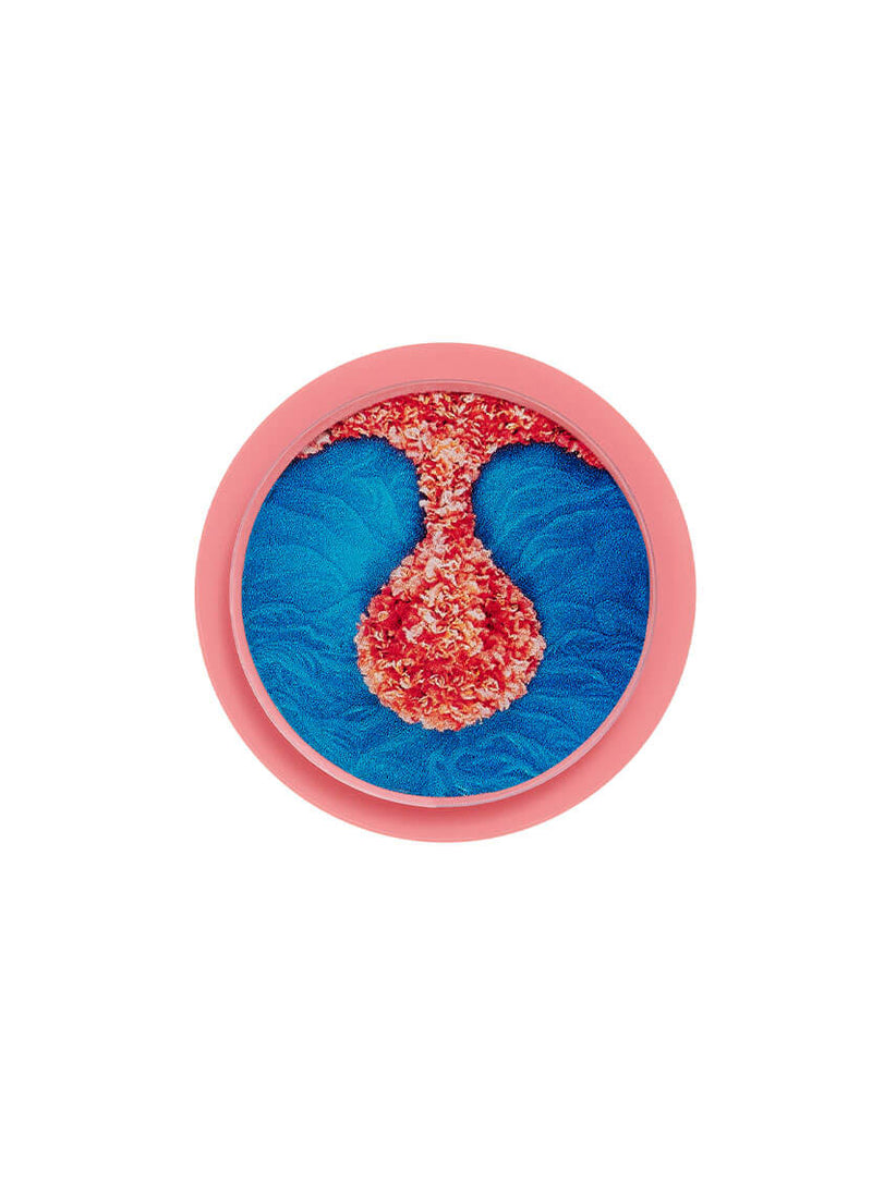 Wreaths To Pleasure Brooch - Teal and Coral