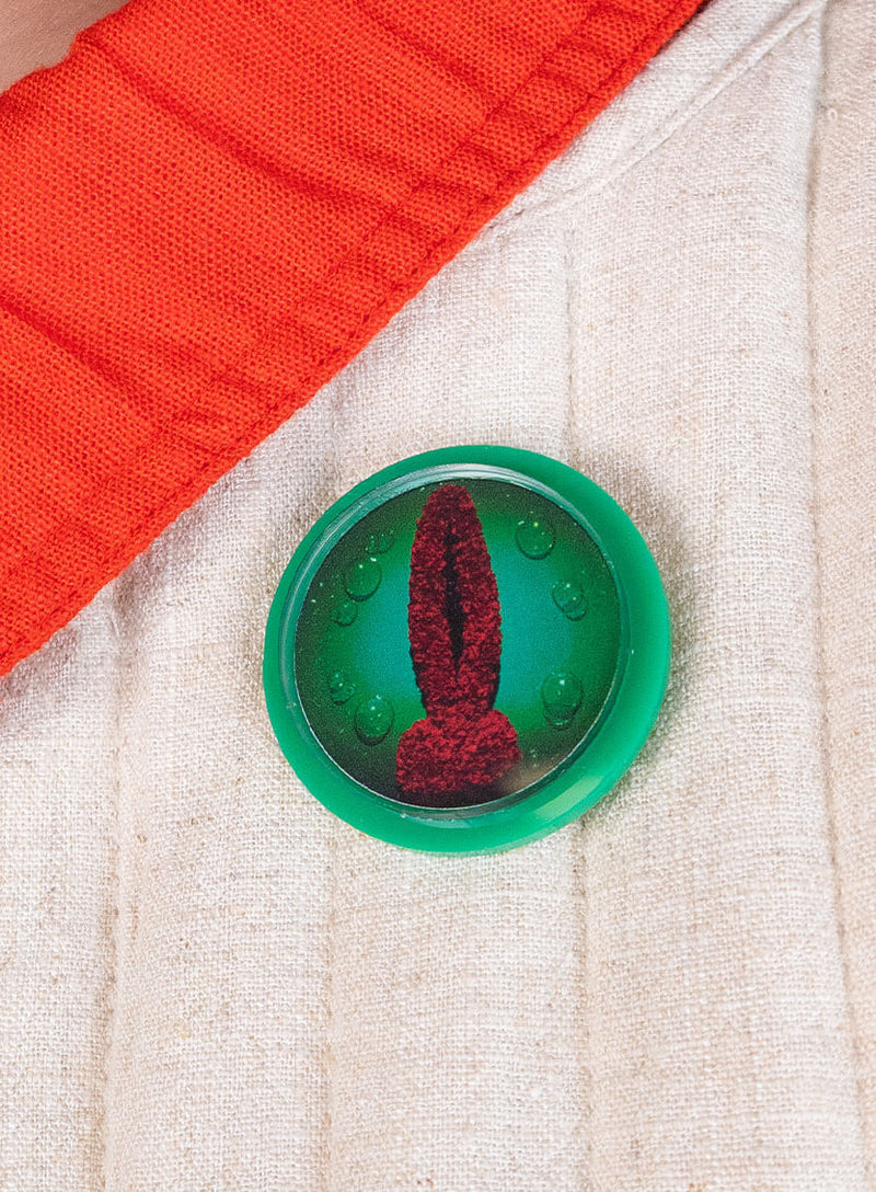 Wreaths To Pleasure Brooch - Green