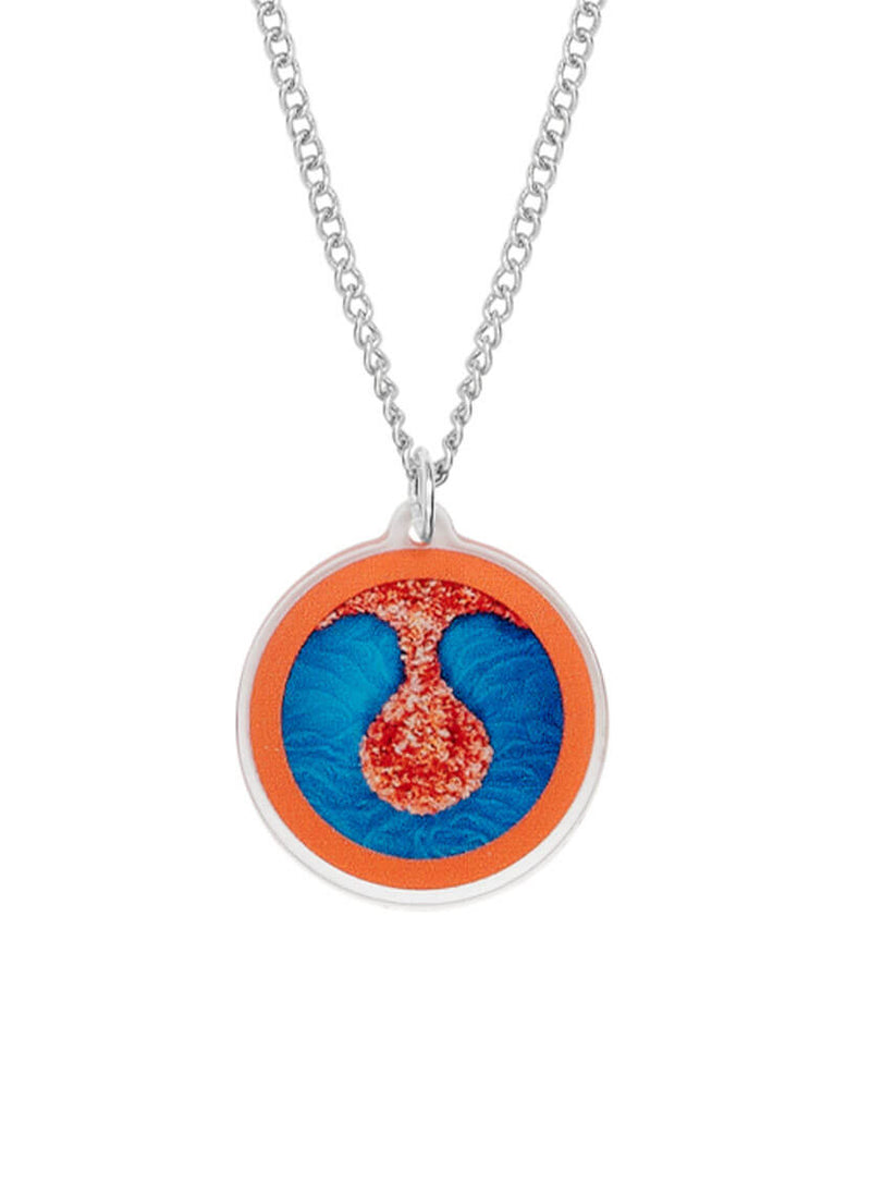 Wreaths To Pleasure pendant - Teal and Coral