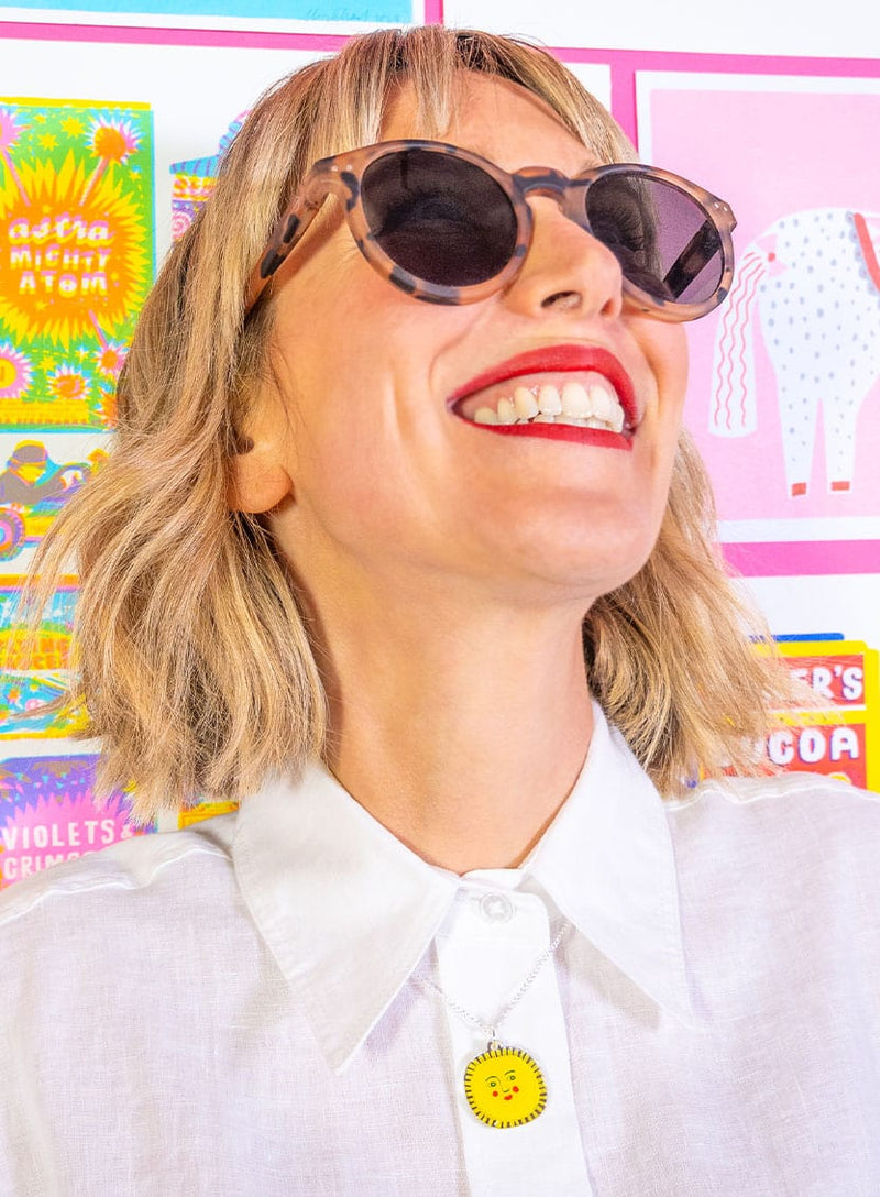 You Are My Sunshine Pendant - Sun Necklace