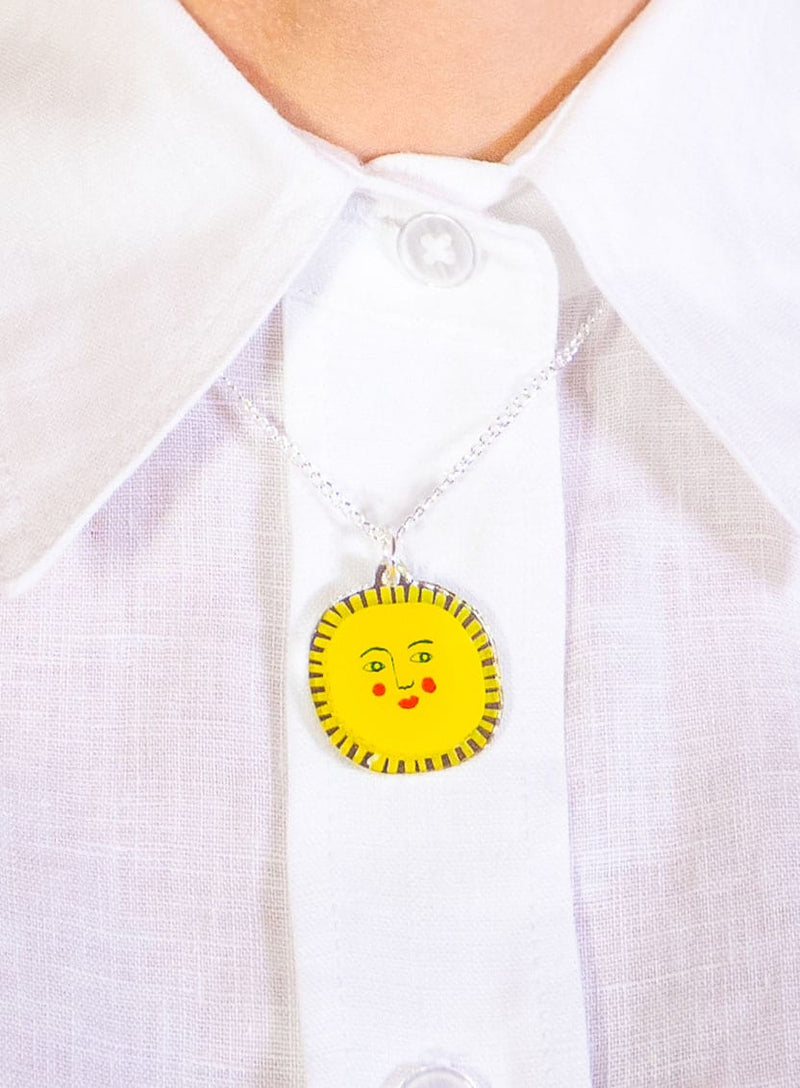 You Are My Sunshine Pendant - Sun Necklace