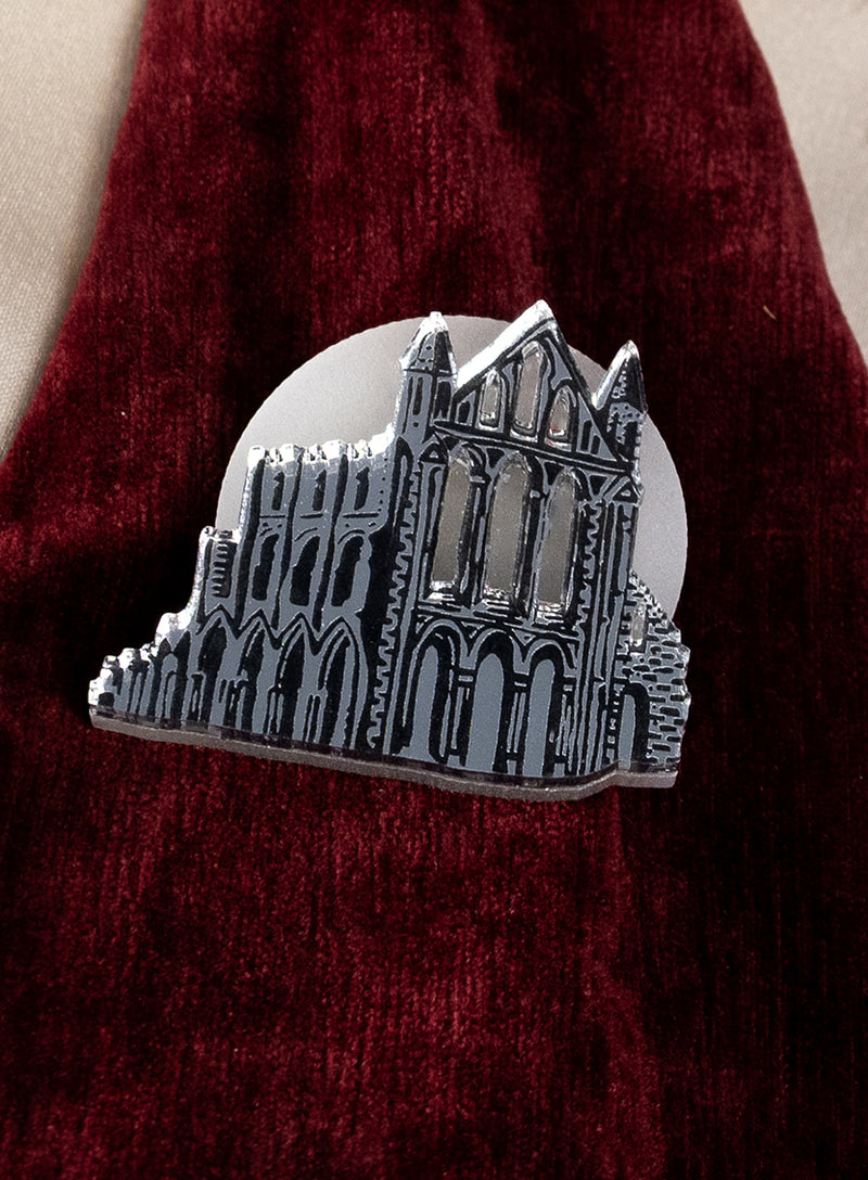 Whitby Abbey Brooch - Glow in the Dark