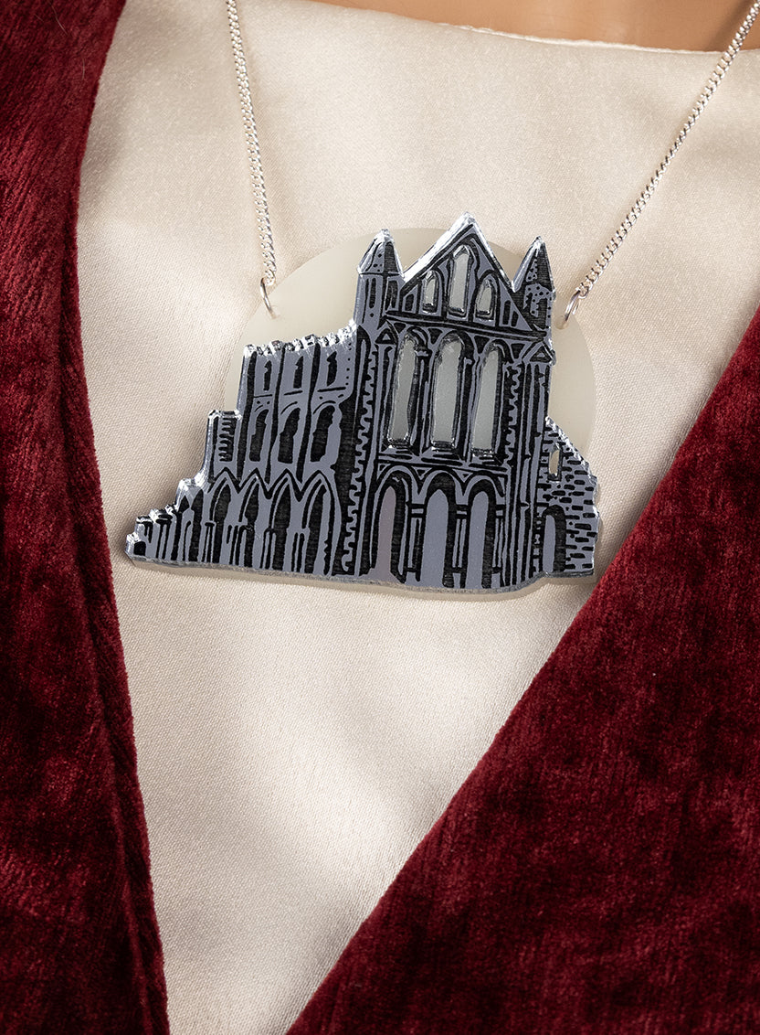 Whitby Abbey Necklace - Glow in the Dark