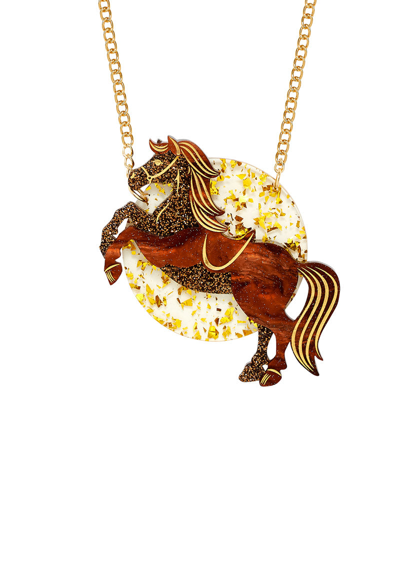 Rodeo Horse Necklace