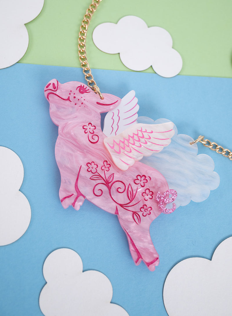 Pigs Might Fly Necklace