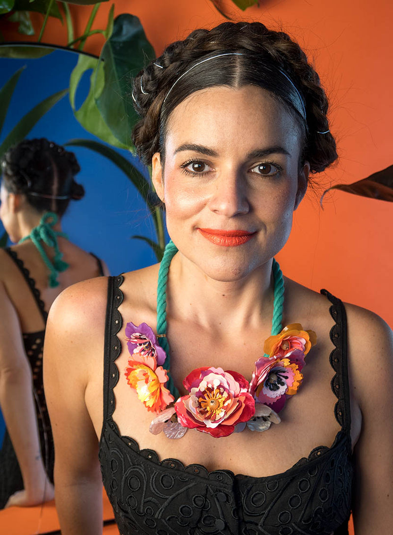 Frida Kahlo Flower Necklace / Headpiece