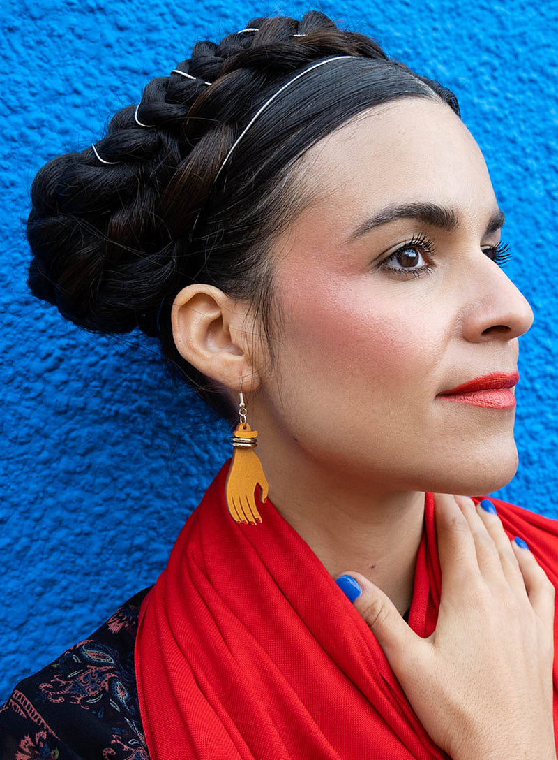 Frida Kahlo Hand Earrings