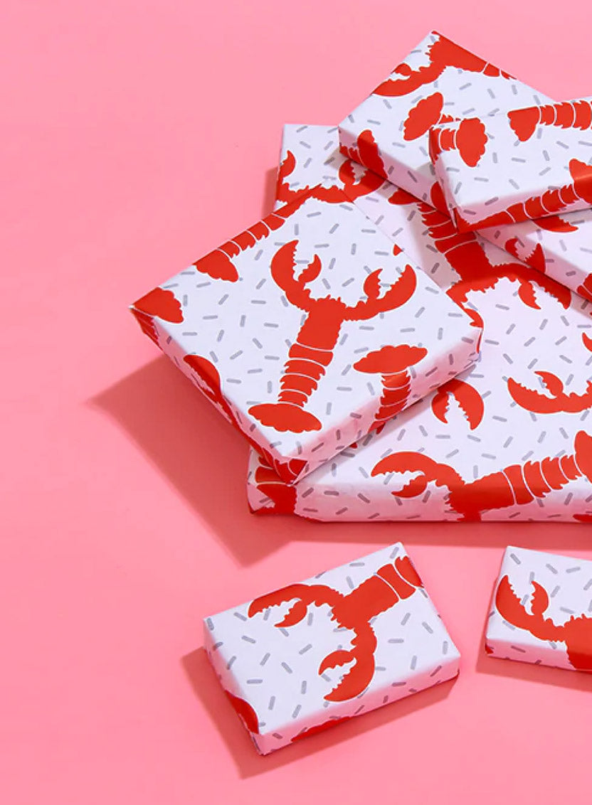 Gift Wrap - Lobster