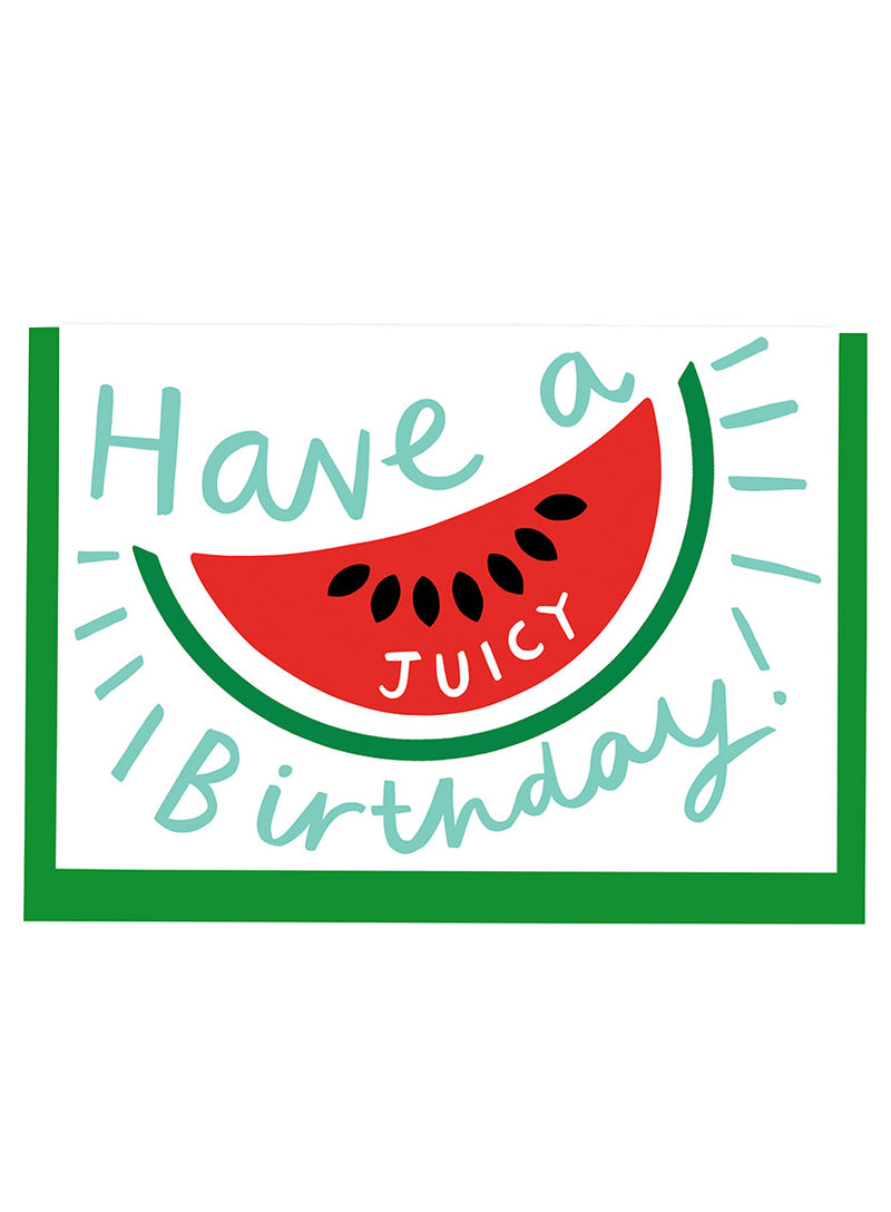 Alison Hardcastle Watermelon Birthday Card