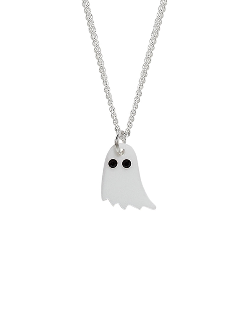 Mini Ghost Pendant - Recycled White