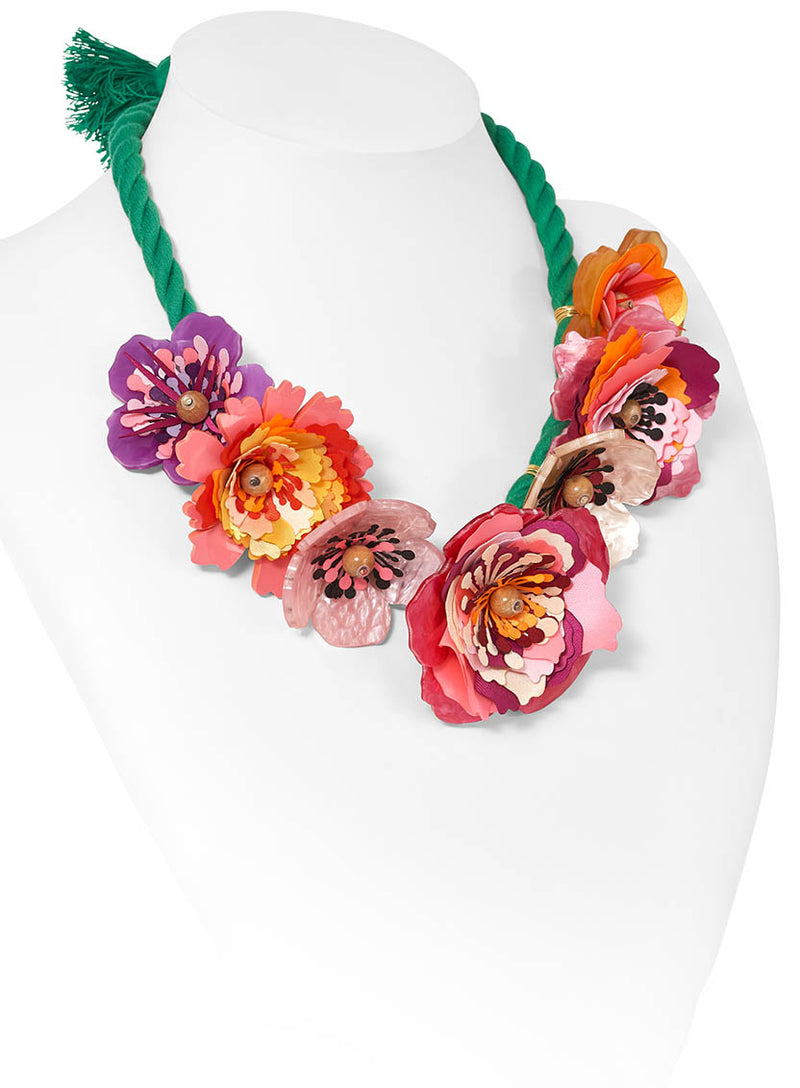 Frida Kahlo Flower Necklace / Headpiece