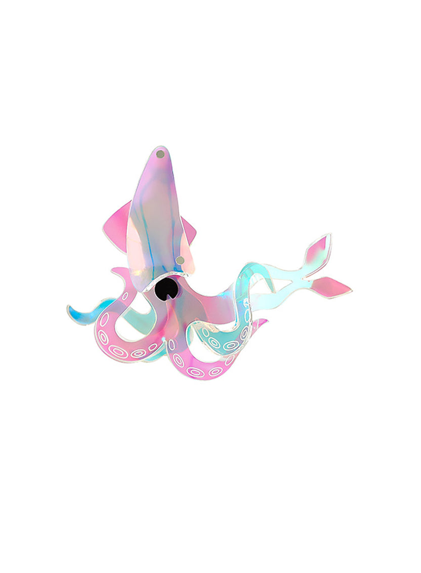 Giant Squid Brooch - Chromaglow