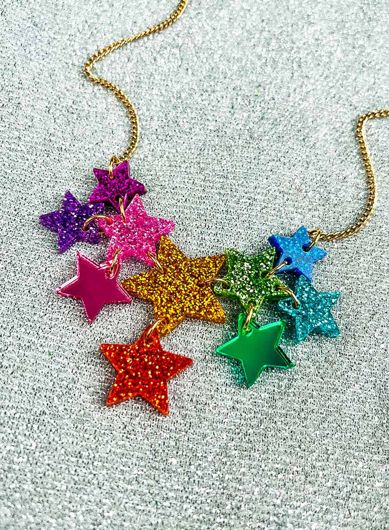 Super Star Necklace - Rainbow